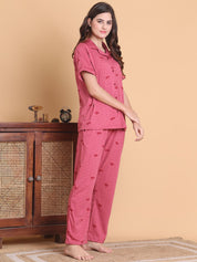 Secret Wish Pink Heart Hosiery Night Suit