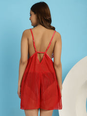 Red Babydoll with matching G-String