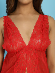 Red Babydoll with matching G-String