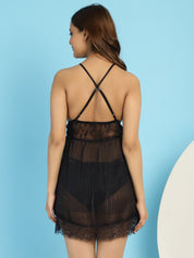 Black Babydoll with matching G-string