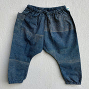 WHITEWATER KIDS UNISEX ORGANIC INDIGO CHECK KURTA + MATCHING PANTS