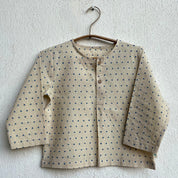 WHITEWATER KIDS UNISEX ORGANIC INDIGO RAIDANA KURTA + INDIGO CHECK PANTS