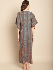 Printed Multi Colour Kaftan