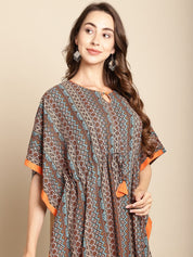 Printed Multi Colour Kaftan