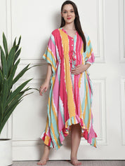 Striped Multi Rayon Maternity Kaftan