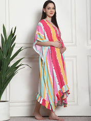 Striped Multi Rayon Maternity Kaftan