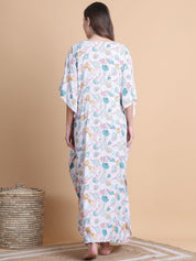 Secret Wish Off White Sea Shell Rayon Maternity Kaftan