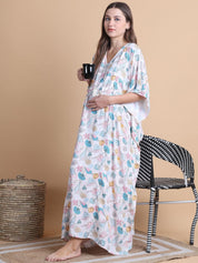 Secret Wish Off White Sea Shell Rayon Maternity Kaftan