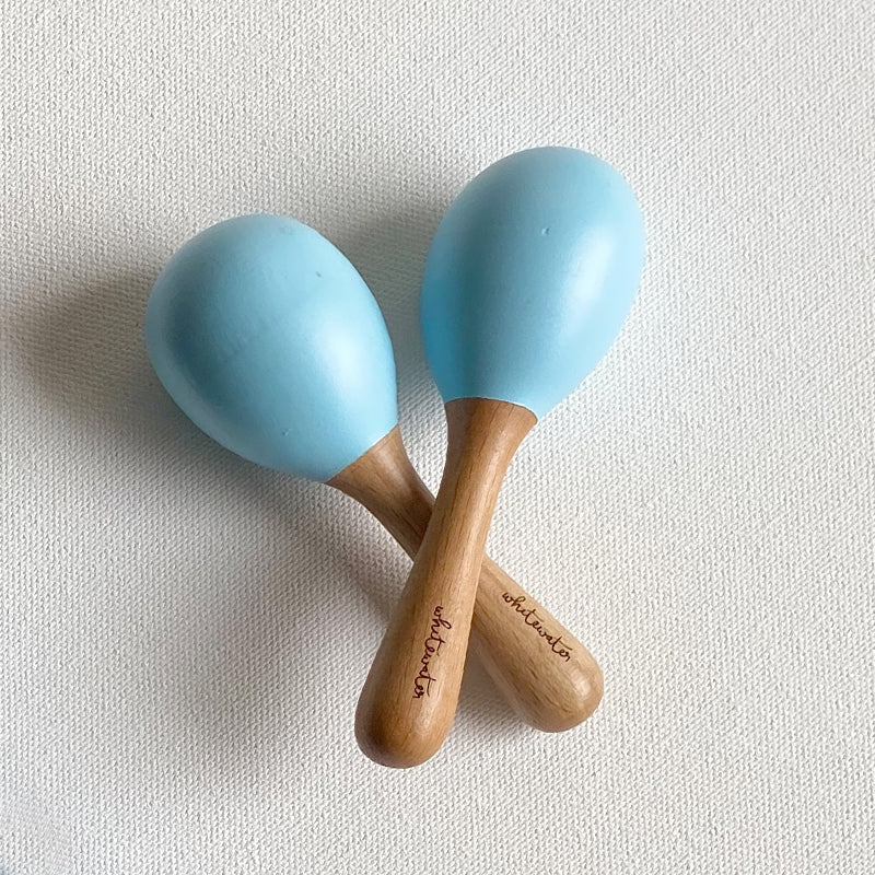 WHITEWATER KIDS WOODEN MARACAS SET - BLUE