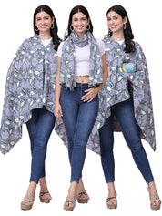 Floral Green Cotton Nursing Cover
