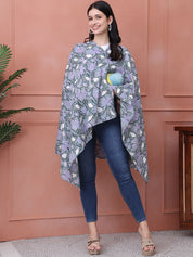 Floral Green Cotton Nursing Cover