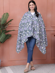 Floral Green Cotton Nursing Cover