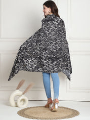Printed Black Rayon Nursing Cover
