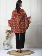 Floral Print Brown Cotton Nursing Cover