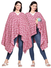 Pink Floral Cotton Nursing Cover
