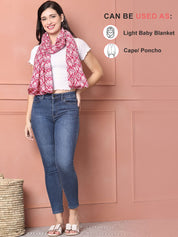 Pink Floral Cotton Nursing Cover