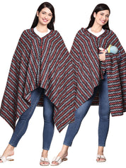 Black Geometric Cotton Nursing Cover