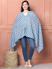 Light Blue Animal Cotton Nursing Cover