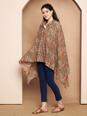 Maroon Paisley Cotton Nursing Cover