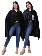 Black Solid Velour Nursing Cover