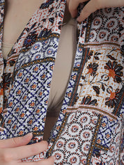 Geometric Print Multi Rayon Maternity Nightdress