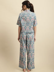 Blue Sanganeri Block Print Co-ord Set