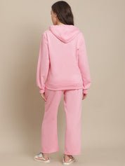 Fleece Baby Pink Winter Night Suit
