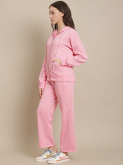 Fleece Baby Pink Winter Night Suit