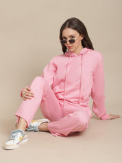 Fleece Baby Pink Winter Night Suit