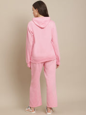 Fleece Baby Pink Winter Night Suit