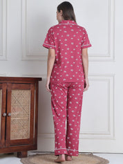 Secret Wish Pink Star Hosiery Night Suit