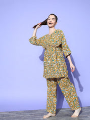 Printed Cotton Night suit