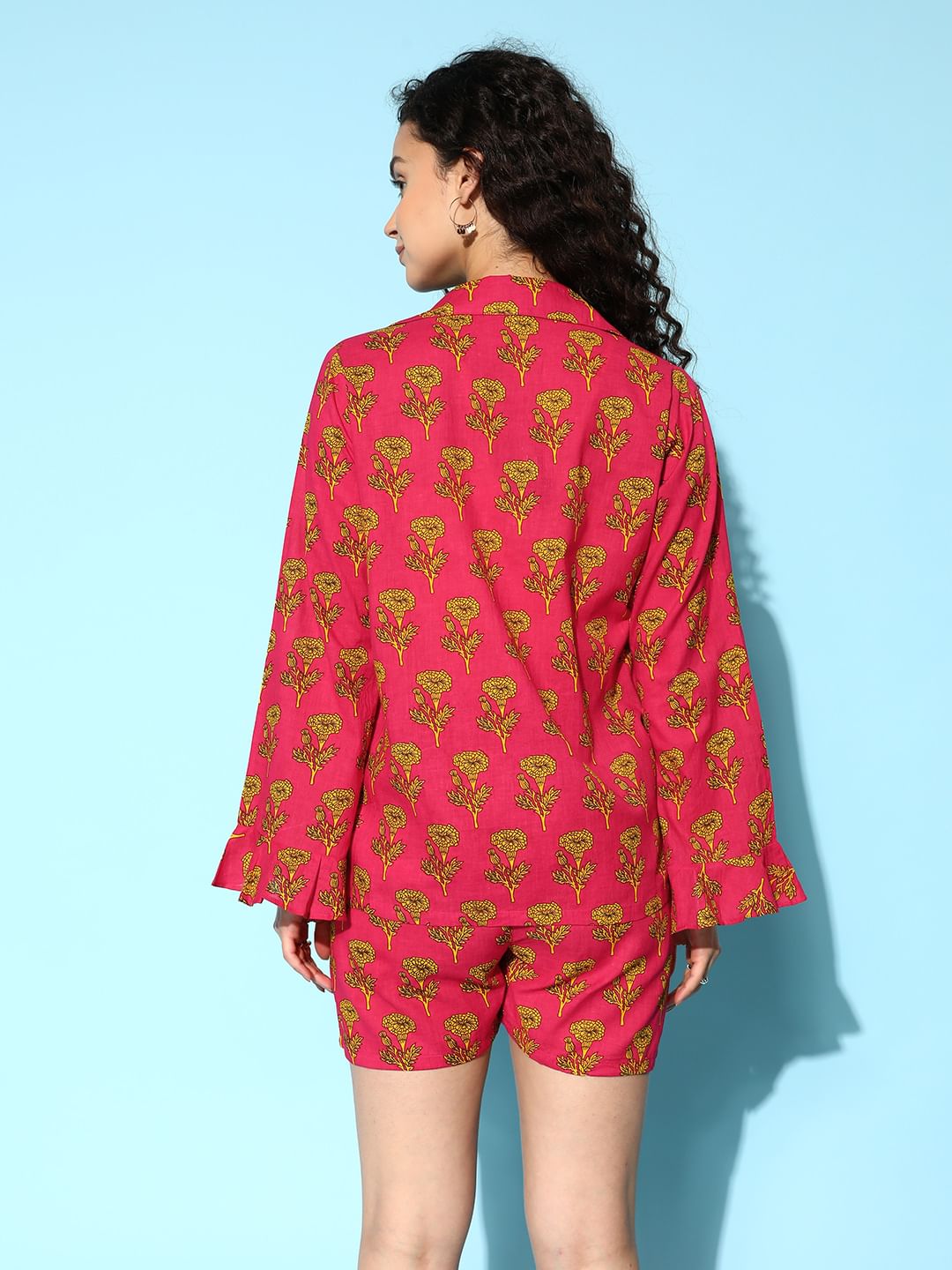 L&L - Noughties Nostalgia - Pure Cotton Floral Printed Vacay Short Set