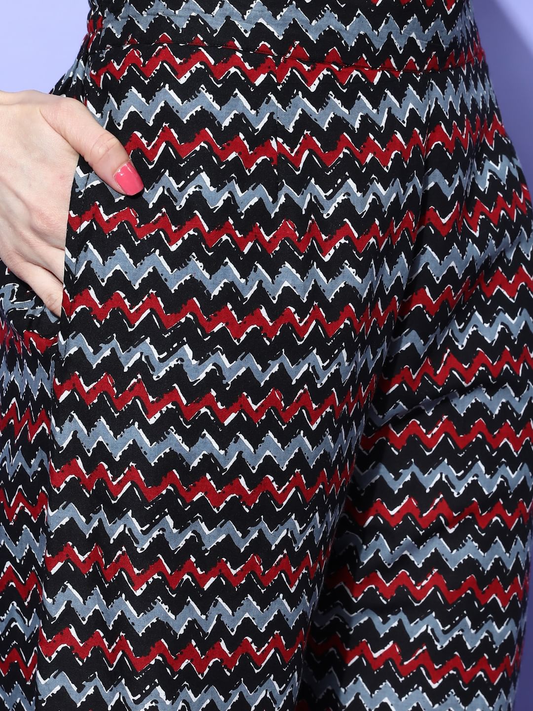 Black Floral Printed Night suit with Shrug