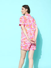 Pink Floral Printed Co-ord Set