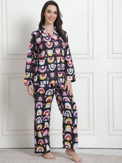 Printed Multi Cotton Night Suit