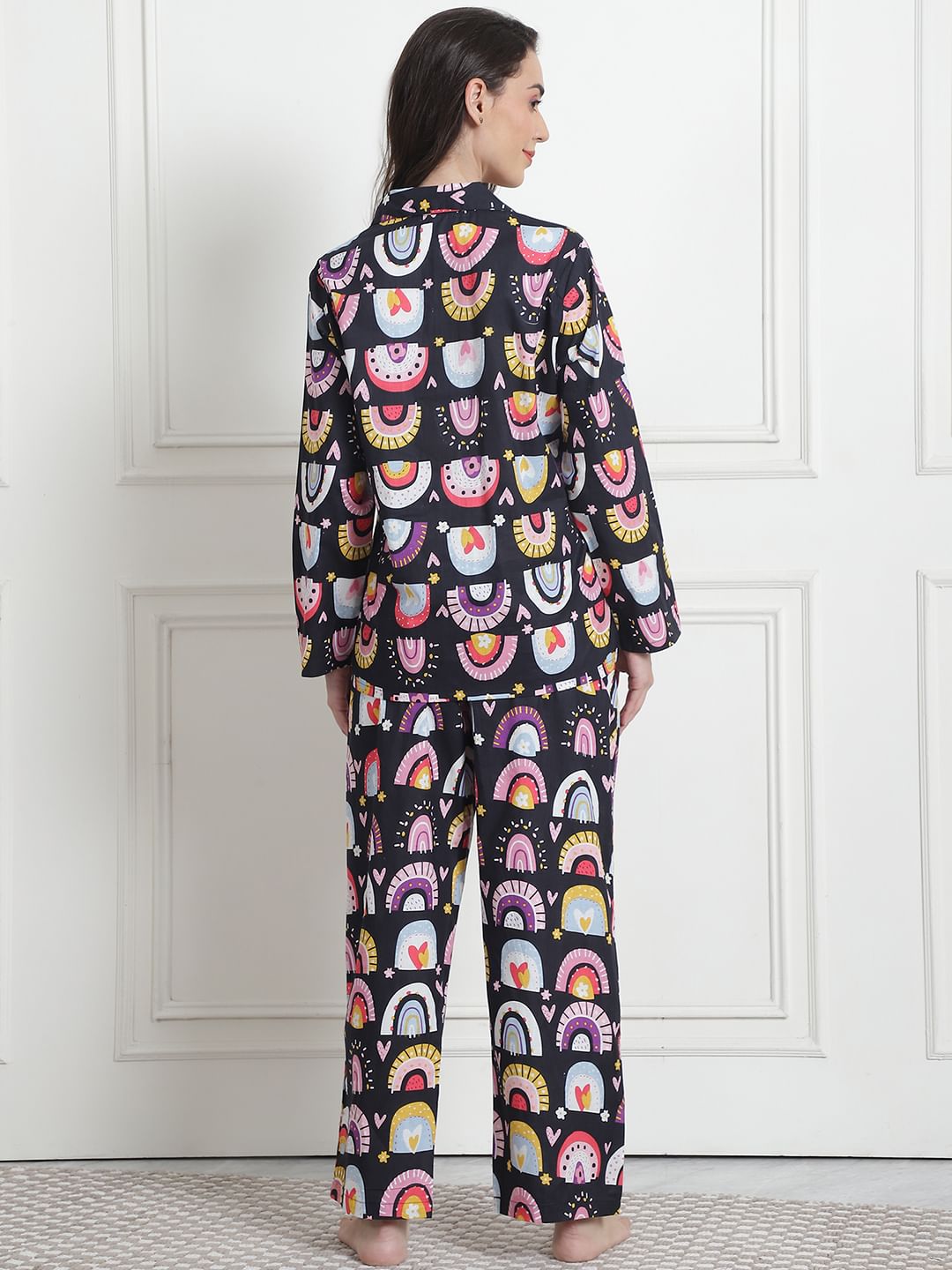 Printed Multi Cotton Night Suit