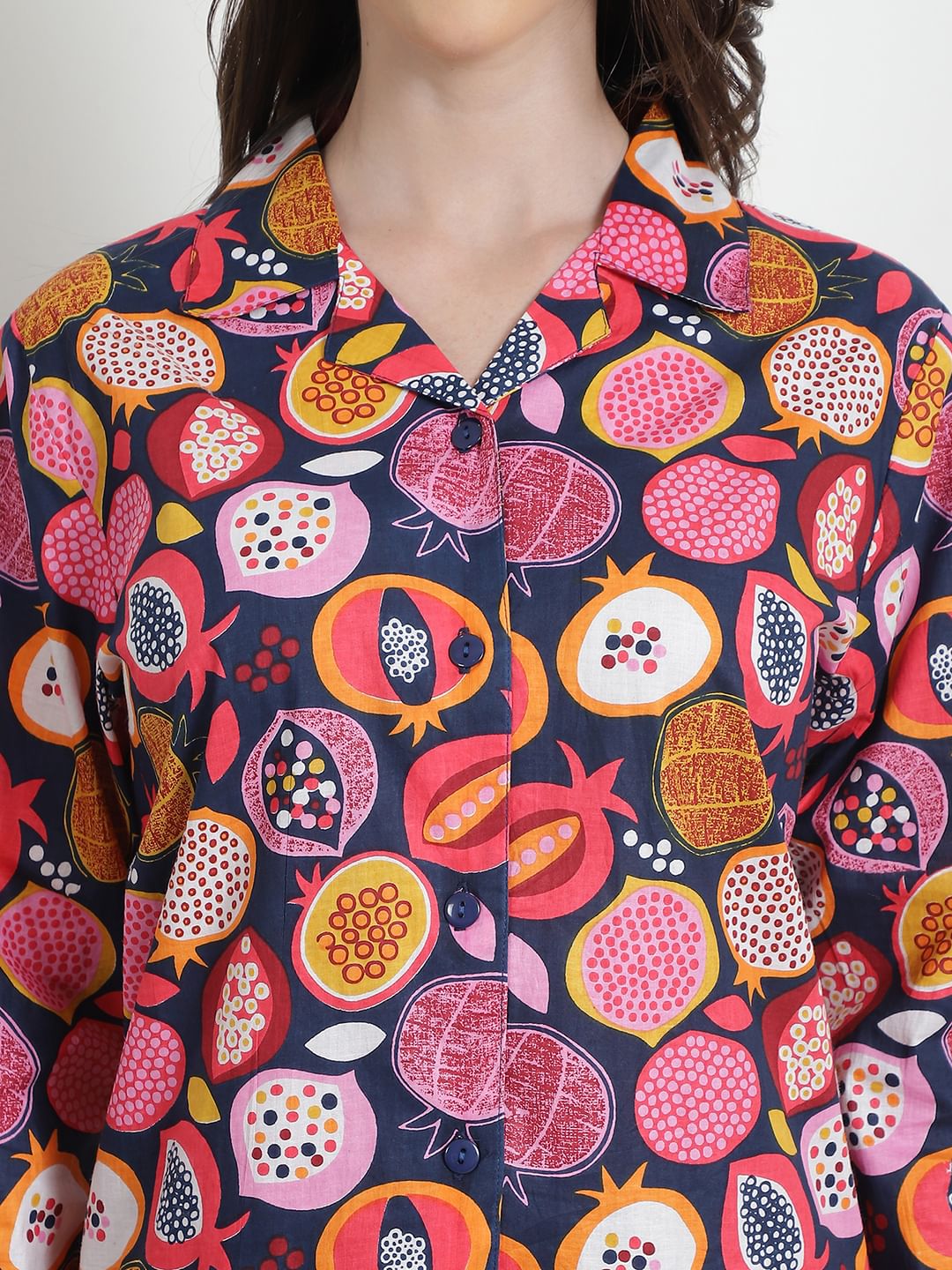 Printed Multi Cotton Night Suit