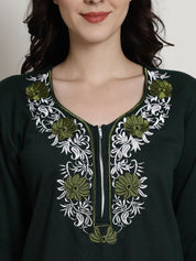 Green Winter Night Suit