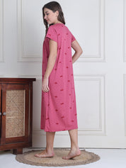 Secret Wish Pink Heart Hosiery Nighty