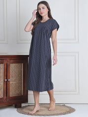 Secret Wish Grey Lining Hosiery Nighty