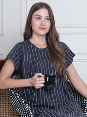 Secret Wish Grey Lining Hosiery Nighty