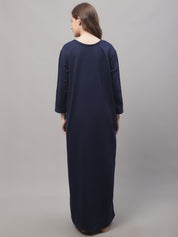 Blue Woolen Nighty