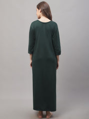 Green Woolen Nighty
