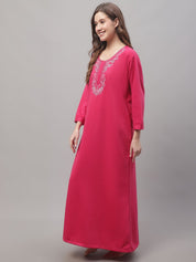 Pink Woolen Nighty