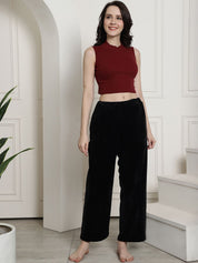 Black Velvet Lounge Pants