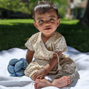 WHITEWATER KIDS UNISEX ORGANIC INDIGO RAIDANA ANGARAKHA  + MATCHING PANTS