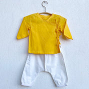 WHITEWATER KIDS UNISEX ORGANIC YELLOW ANGRAKHA  +  WHITE PANTS