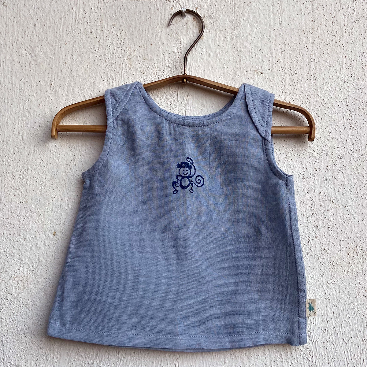 WHITEWATER KIDS UNISEX ORGANIC ZOO MONKEY JHABLA WITH INDIGO ZOO PANTS