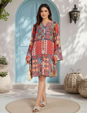 Multi Swimwear Cover Up Dress